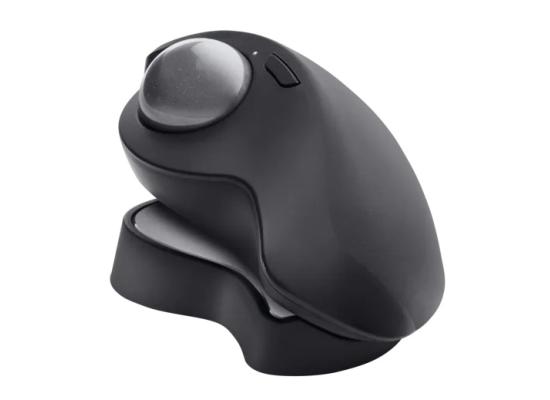 Logitech MX Ergo Wireless Trackball Mouse Adjustable Ergonomic Design Rechargeable-Graphite